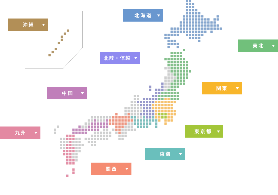 格安SIMカウンター設置店舗 全国MAP