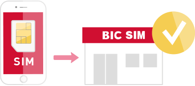 BIC SIM ネットで契約 店舗 受け取りサービス