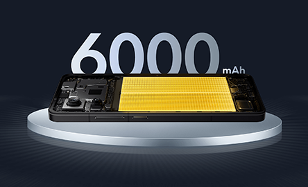 超大容量6000mAhバッテリーと90W急速充電