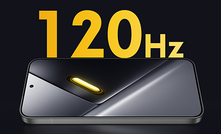 1.5K解像度及び120Hzリフレッシュレート対応。 高い没入感を提供する6.83インチベゼルレスディスプレイ。